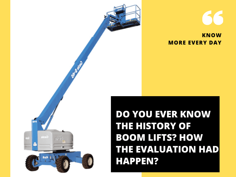 Swastik Corporation Offers Boom Lifts For Rental